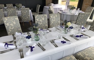 Garleton Lodge Battle of the Grapes Table Setting 